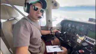 David en sus inicios en aviación.