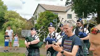 Wirral Pipe Band at Christleton Carnival June 2023