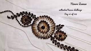 cottonbud trick mehndi design no. 41 | easy simple mehndi design for beginners |mehndi design simple