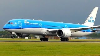 KLM Boeing 787-9 Dreamliner - departure at Amsterdam Schiphol