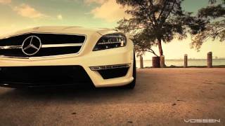 The Vossen Matte White Mercedes Benz CLS63 AMG on 20