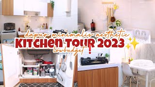 Kitchen Tour 2023 ✨ | Dapur Minimalis Aesthetic Low Budget❗#kitchentour#dapurminimalis