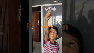 Kids fun with paper fan 😀