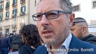 Napoli , scarsa la partecipazione alla manifestazione per la legalità . Umberto Pini.