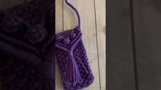 Macrame phone pouch easy for beginners #diy #trending #short