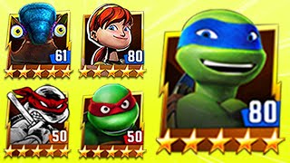 TMNT Legends Justin, Leo, April, Donnie Original, Raph Classic