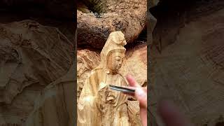 tượng gỗ đẹp 7  #nhwoodart #woodcarving #woodworking