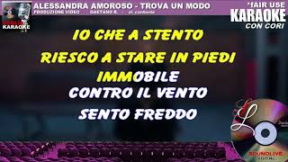 Alessandra Amoroso - Trova un modo - karaoke con cori (SL) Fair Use