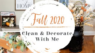 Fall 2020 Clean and Decorate with Me | Farmhouse Living Room Decor