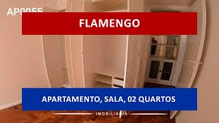 AP0055 - Flamengo, Rua Martins Ribeiro, lindo apartamento, sala, 2 quartos, 1 vaga.