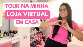 TOUR COMPLETO PELA MINHA LOJA ONLINE DE MAQUIAGEM EM CASA 2024 | VANNA VLOGS