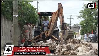 #Altamira Trabaja COMAPA Altamira en reparación de fugas de agua💧 #Comapaaltamira #Noticias