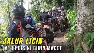 BANYAK INSIDEN !! Double Track Jalur  Licin Sekali Jatuh Bikin Macet !! (NARILEK #2)