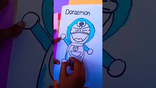 how to make doraemon #kidsdrawing #doremon #drawimgforbegginers #shorts