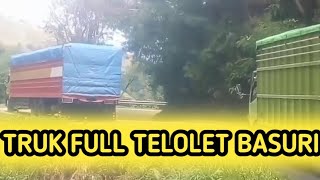 Truk Berbelok Melewati Turunan Ekstrim Full Klakson Telolet Basuri