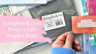 Scrapbook.com Haul - Project Life 2024 Staples