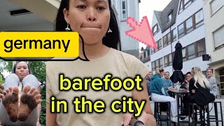 barefoot in the city / walking tour in germany / window shopping / Stauden tour in Pfaffenhofen