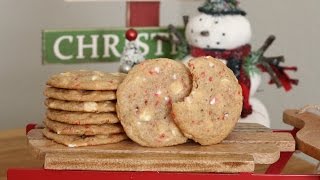 White Chocolate Peppermint Cookies | 12 Days of Xmas Baking | sweetco0kiepie