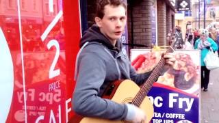 BRANDON SINGS ED SHEERAN  - "THE A TEAM" IN COLERAINE TOWN CENTRE