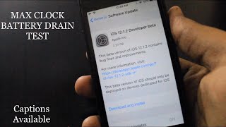 iOS 12.1.2 Beta 1 Battery Drain Test iPhone SE