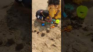 Kids fun and play at Anjuna beach #goa