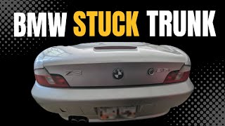 BMW Z3 Stuck Trunk Troubleshoot