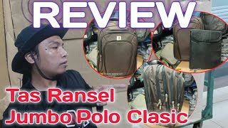 REVIEW TAS RANSEL JUMBO POLOCLASIC#anto88channel #jakartapusat #ransel#tasransel#poloclasic