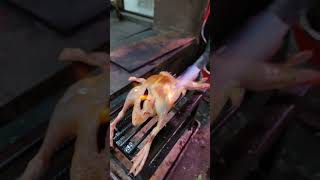 Cook my duck with a blow torch.