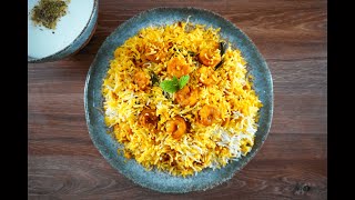 Prawn biryani recipe | Prawn dum biryani | Shrimp biryani recipe