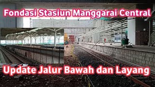 Update Pilar Fondasi Peron Jalur Layang Maket Stasiun Manggarai Kereta Panoramic