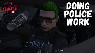 Doing Police Work in GTA V RP - RedlineRP