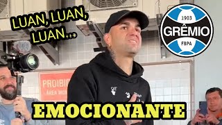 OLHA COMO FOI A RECEPÇÃO DE LUAN PELA TORCIDA DO GRÊMIO