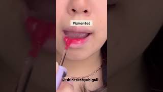 Lip tint 40 rb an, ringan lembab hasil akhir glossy, cakep banget😍