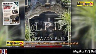 VIRAL!!! Kecemasan Masyarakat Semakin Meningkat Terkait Adanya Dugaan Pailit LPD Desa Adat Kuta