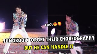 BTS Jungkook Forgot Their Choreography.. But He Can Handle It Like A Total Professional😍