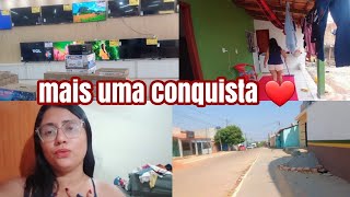 MAIS UMA CONQUISTA ❤😭 DEUS E FIEL ❤ A DONA DA CASA COLOCOU O PORTÃO!