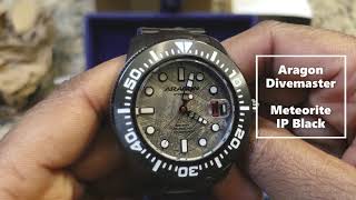 Unboxing the Aragon Divemaster Meteorite wrist watch