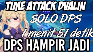 Time Attack Dvalin (lvl 70) 1 Menit 51 Detik - Fischl Solo DPS - Genshin Impact