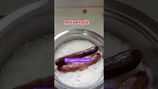 Rice with chinese sausage #cover #music #duet #coversong #dj #asmr #food #views #shortvideo