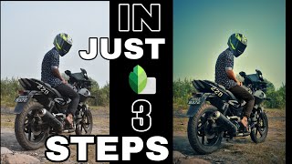 How To Edit Or Retouch Your Pic In Just 3 Steps |Snapseed Tutorial | Hindi