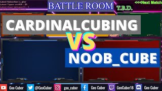 Battle Room: CardinalCubing vs. Noob_Cube | Geo_Cuber Twitch Highlight