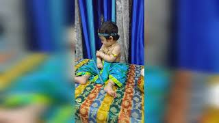 janmashtmi special.. cute baby dressed as kanha