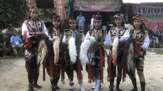 Tarian Pegon kreasi jaranan Turonggo Wijoyo mudo full di desa Banjarsari Natar Lampung Selatan.