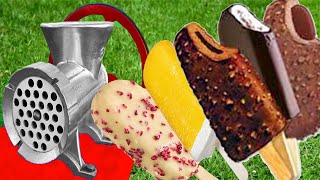 EXPERIMENT: COLORFUL ICE CREAM VS MEAT GRINDER