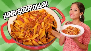 PASTA BOLOÑESA EN UNA SOLA OLLA (SIN COLAR, RAPIDÍSIMA) - La Cooquette