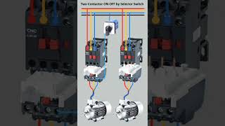 how to selector switch control to contactor