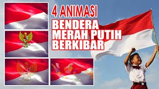 Animasi Bendera Merah Putih Berkibar