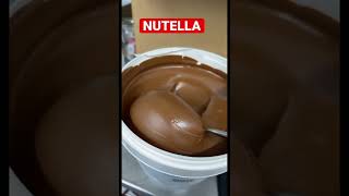 NUTELLA CHOCOLATE BIG BUCKET ASMR MIXING #shorts