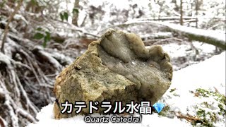 どうやらこのペグマタイトの沢には小さな水晶が沢山あるようだ