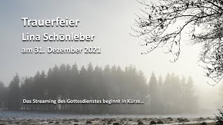 Trauerfeier am 31. Dezember 2021